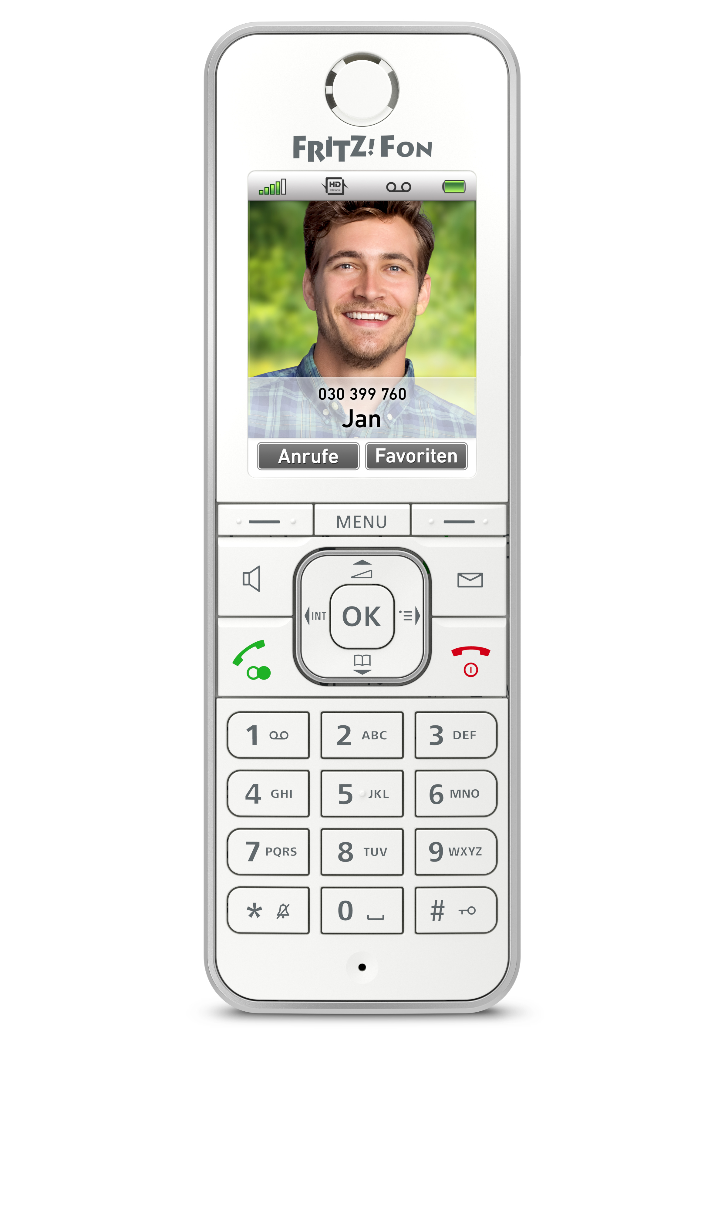 AVM FRITZ!Fon C6 - Schnurloses VoIP-Telefon - mit Internetradio mit Rufnummernanzeige