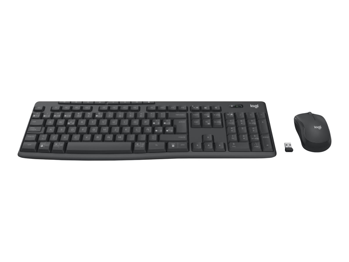 Logitech Wireless Keyboard+Mouse MK370 black f. Business