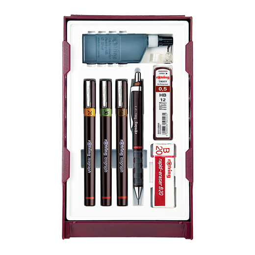 rOtring | Isograph Tuschefüller College-Set 0,2/0,3/0,5