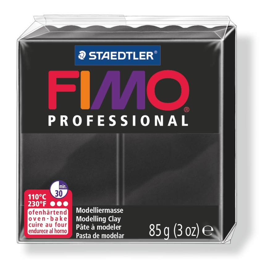 STAEDTLER FIMO 8004-009 - Knetmasse - Schwarz - 1 Stück(e) - 1 Farben - 110 °C - 30 min