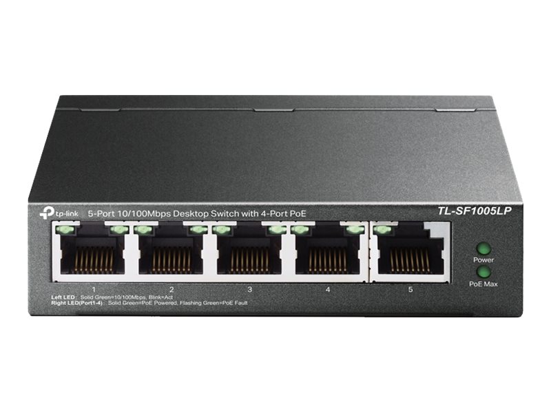 TP-LINK TL-SF1005LP - V1 - Switch - unmanaged - 5 x 10/100 (4 PoE)