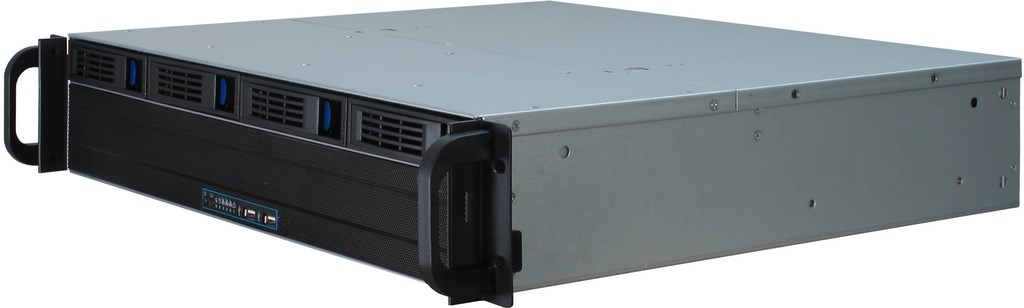 Inter-Tech IPC 2U-2404S - Rack-Montage - 2U - micro ATX - SATA/SAS - Hot-Swap - ohne Netzteil (ATX)