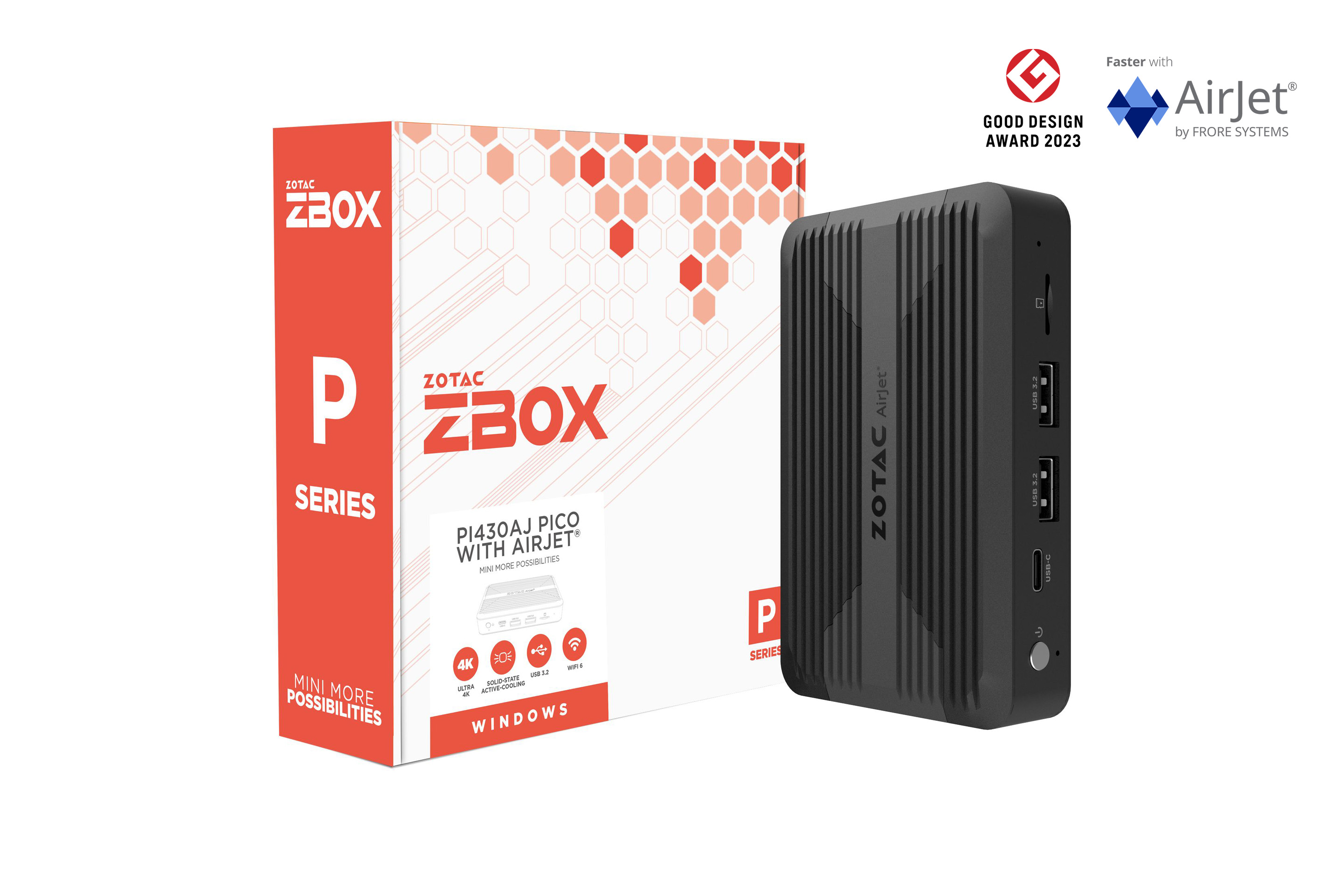 Zotac ZBOX-PI430AJ i3-N300 8GB LPDDR5 512GB SSD Win 11 Home W11P