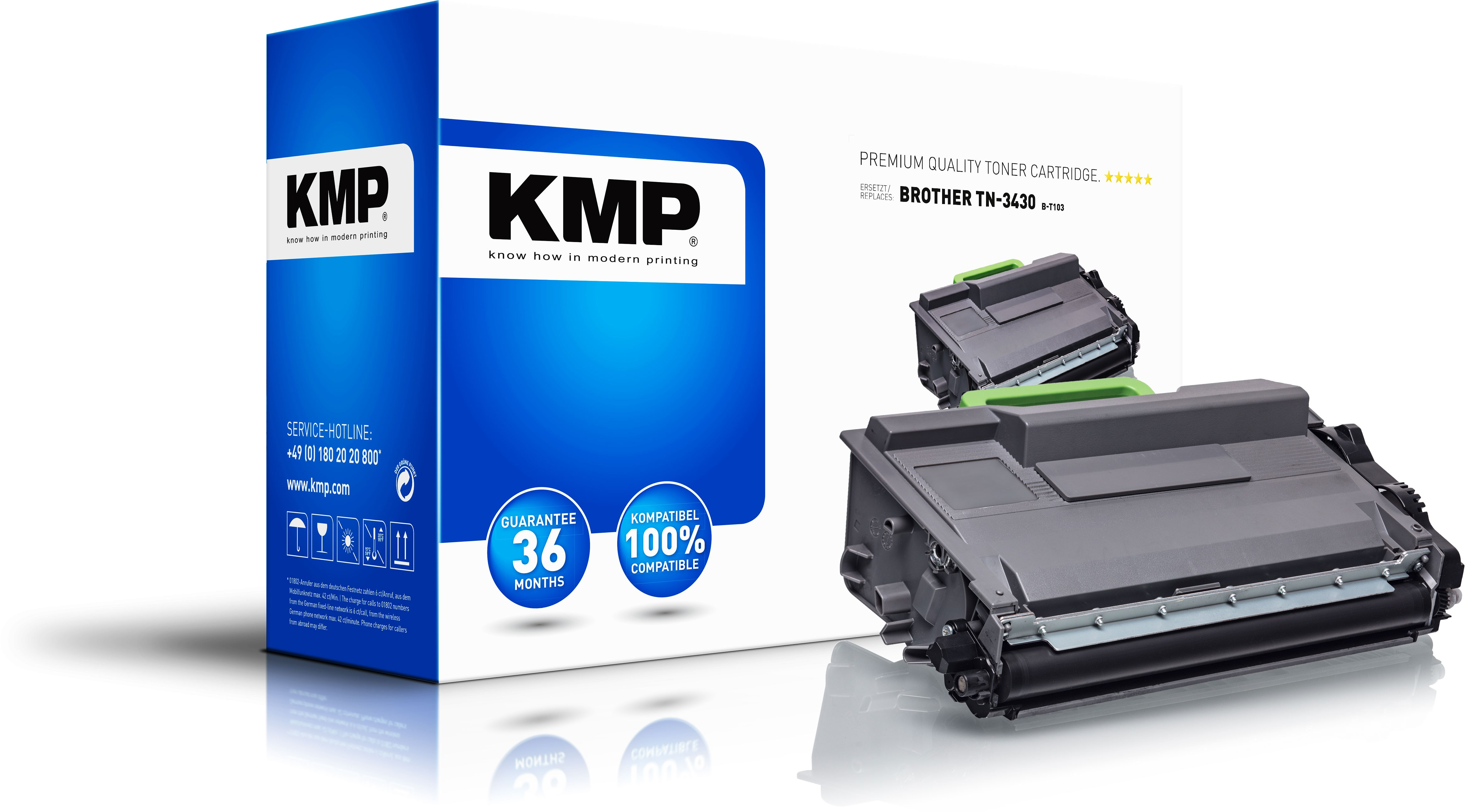 KMP B-T103 - 3000 Seiten - Schwarz - 1 Stück(e)