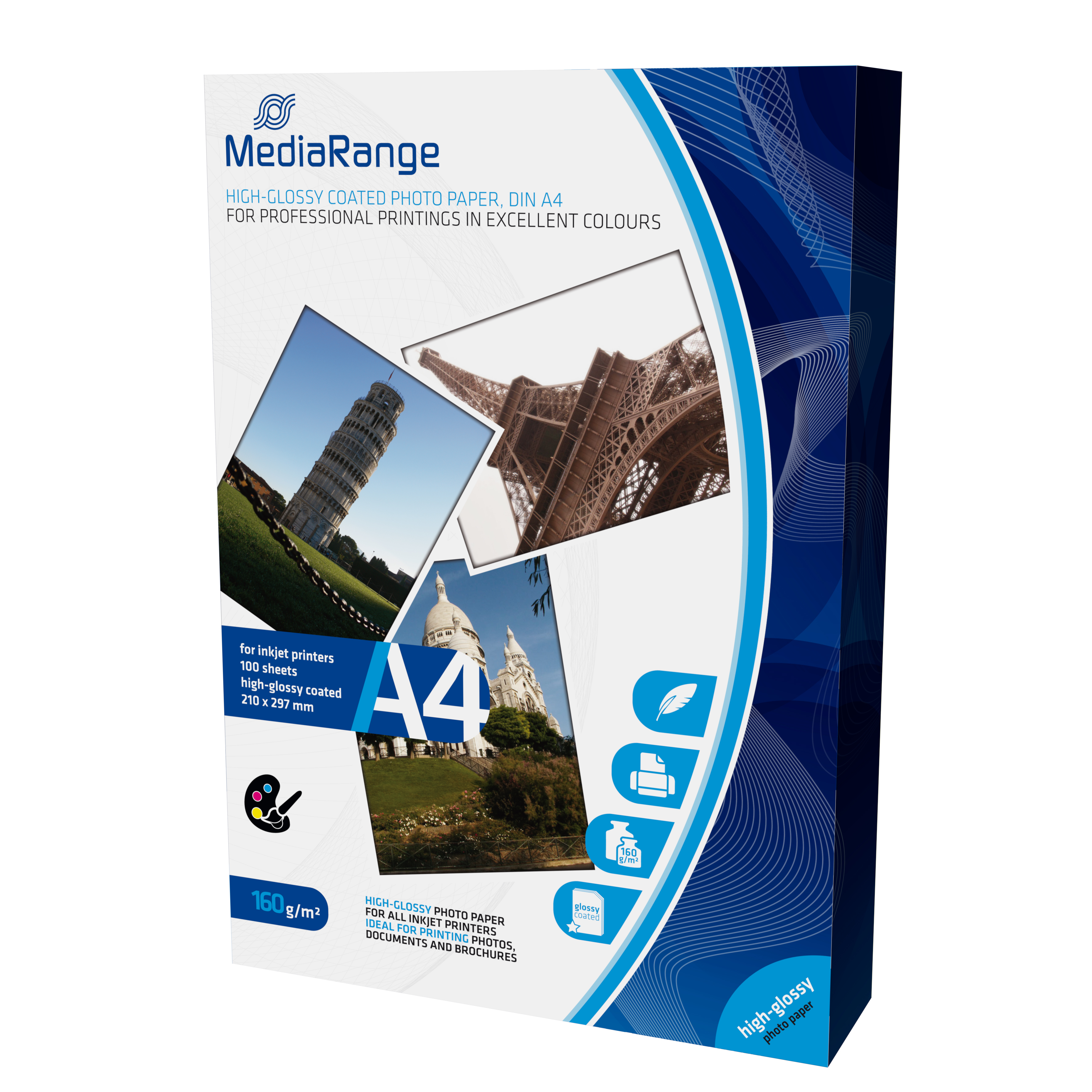 Fotopapier hochglänzend A4 160 g/m² – 100 Blatt