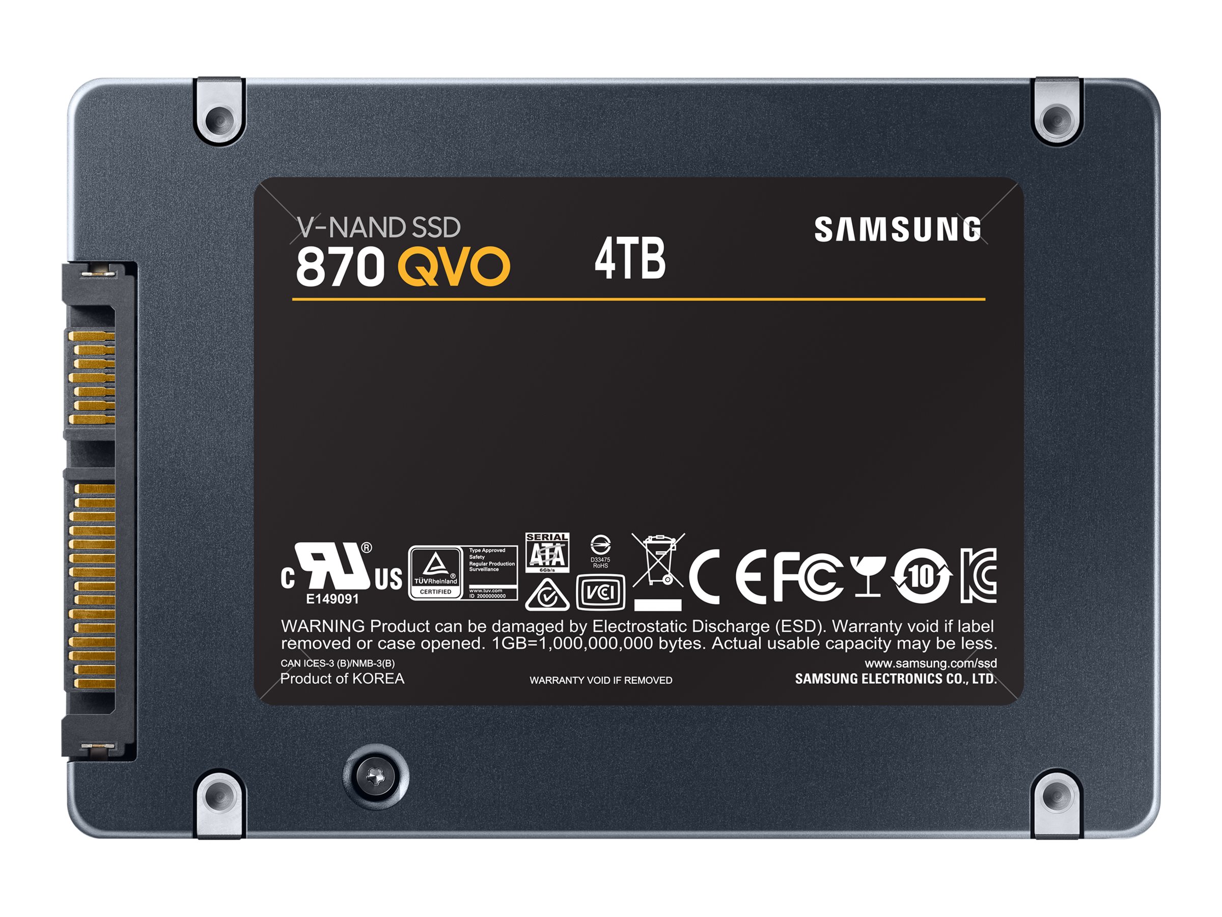 Samsung 870 QVO MZ-77Q4T0BW - 4 TB SSD - intern - 2.5" (6.4 cm)