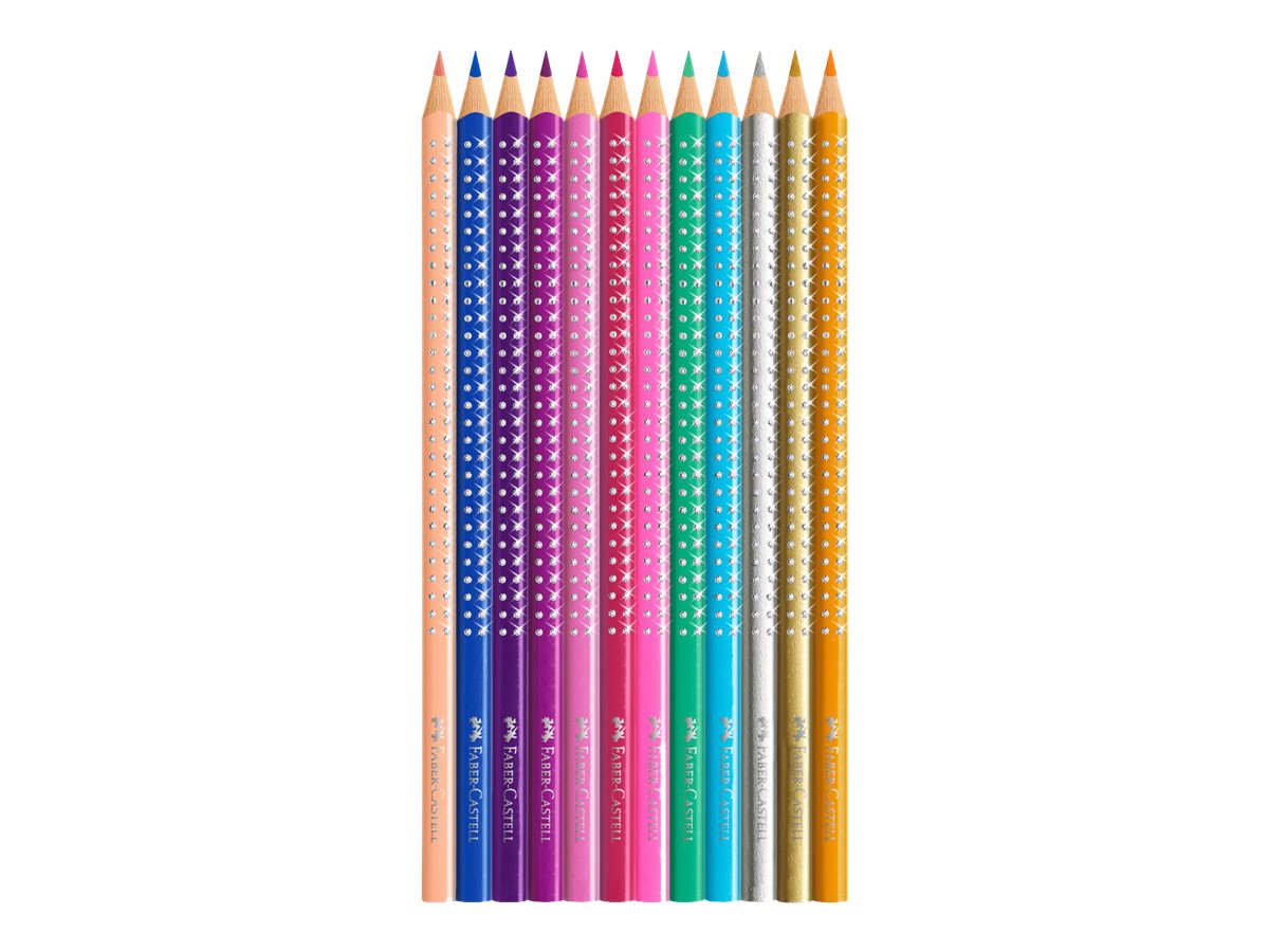 FABER-CASTELL Buntstifte Sparkle 12er Metalletui