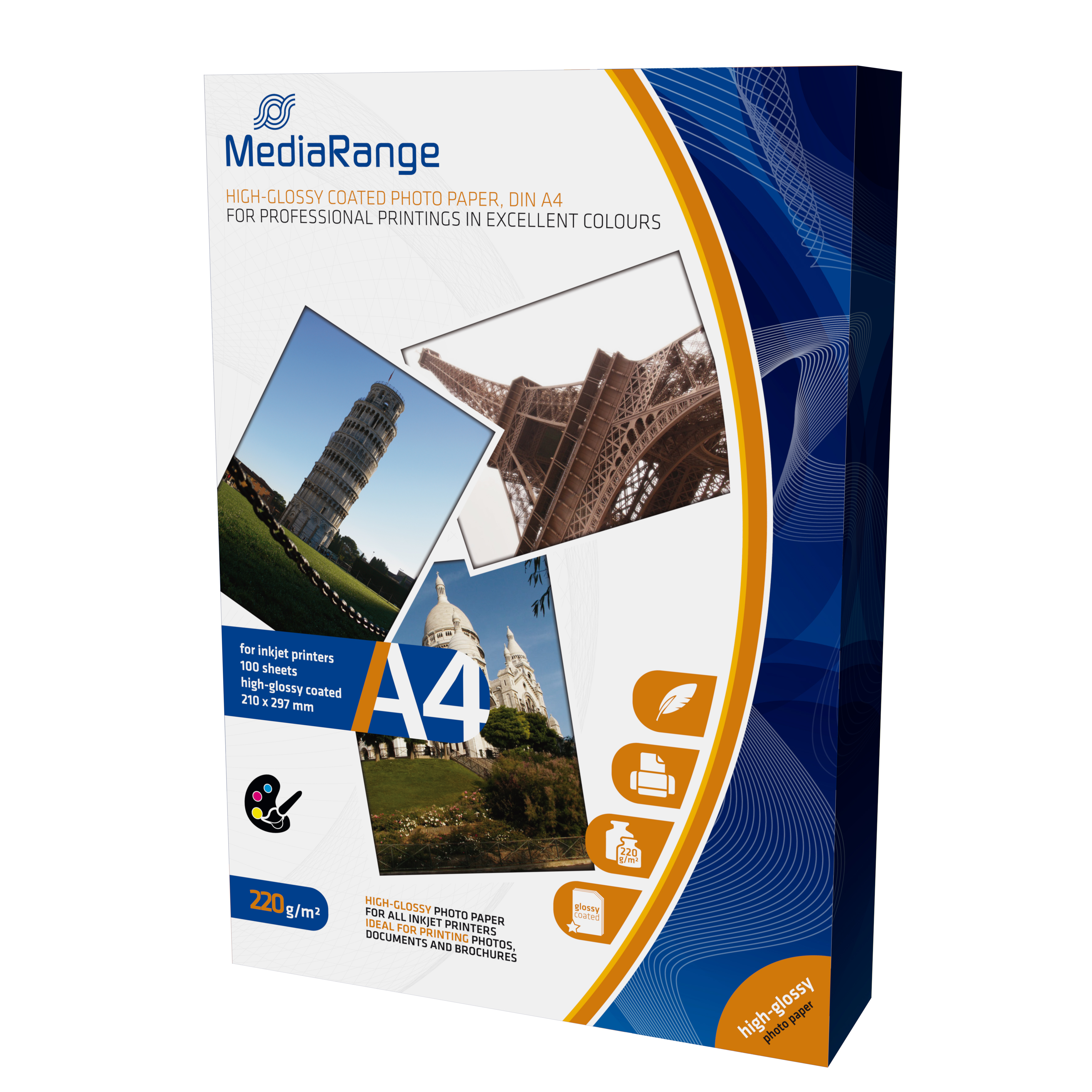 Fotopapier hochglänzend A4 220 g/m² – 100 Blatt