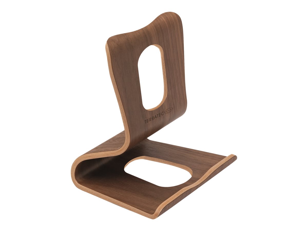 TerraTec Holz eins - Tischständer für Handy, Tablet