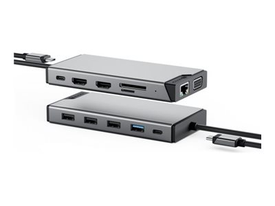 Dockingstation USB-C 12 in 1 Dual Display Mini DV3