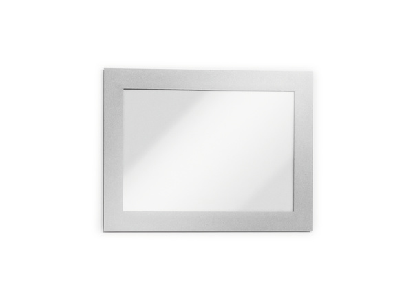 DURAFRAME Inforahmen A6 – selbstklebend – silber (2 Stück)