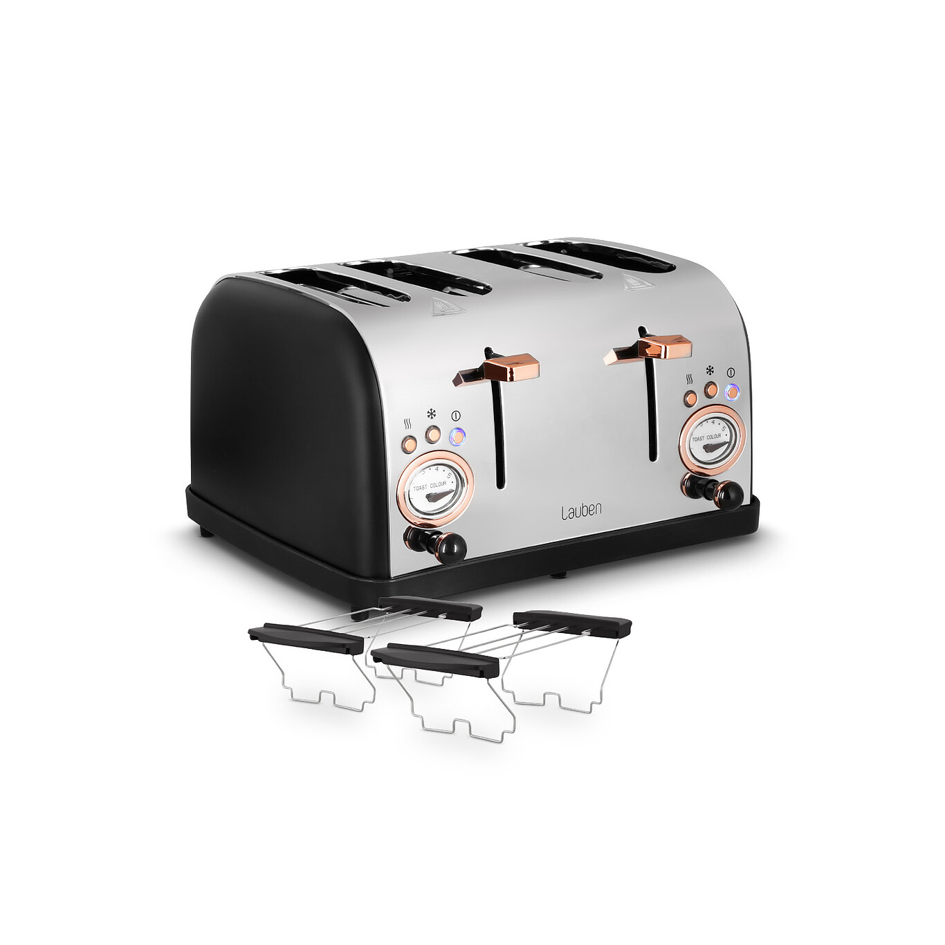 Lauben | Toaster 1500BC | 4Toasts | 1500W | schwarz retail