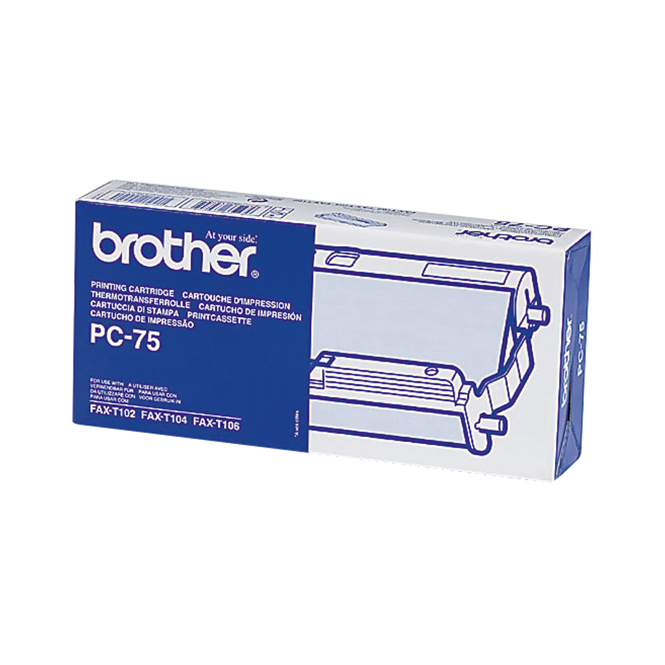 Brother PC75 - Schwarz - Farbbandkassette - für FAX-T102