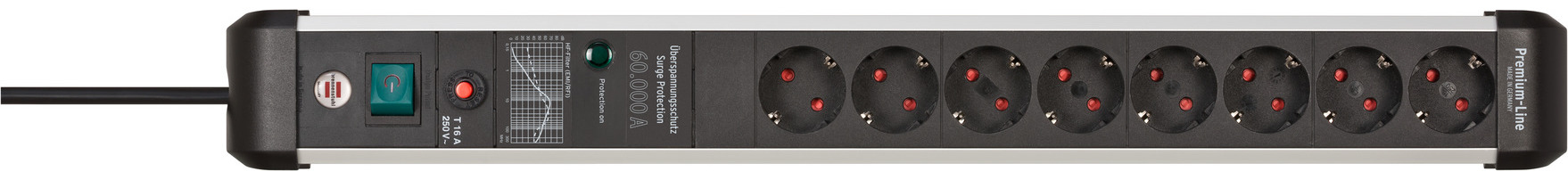 Steckdosenl. Premium-Protect-Line 8-fach 3m