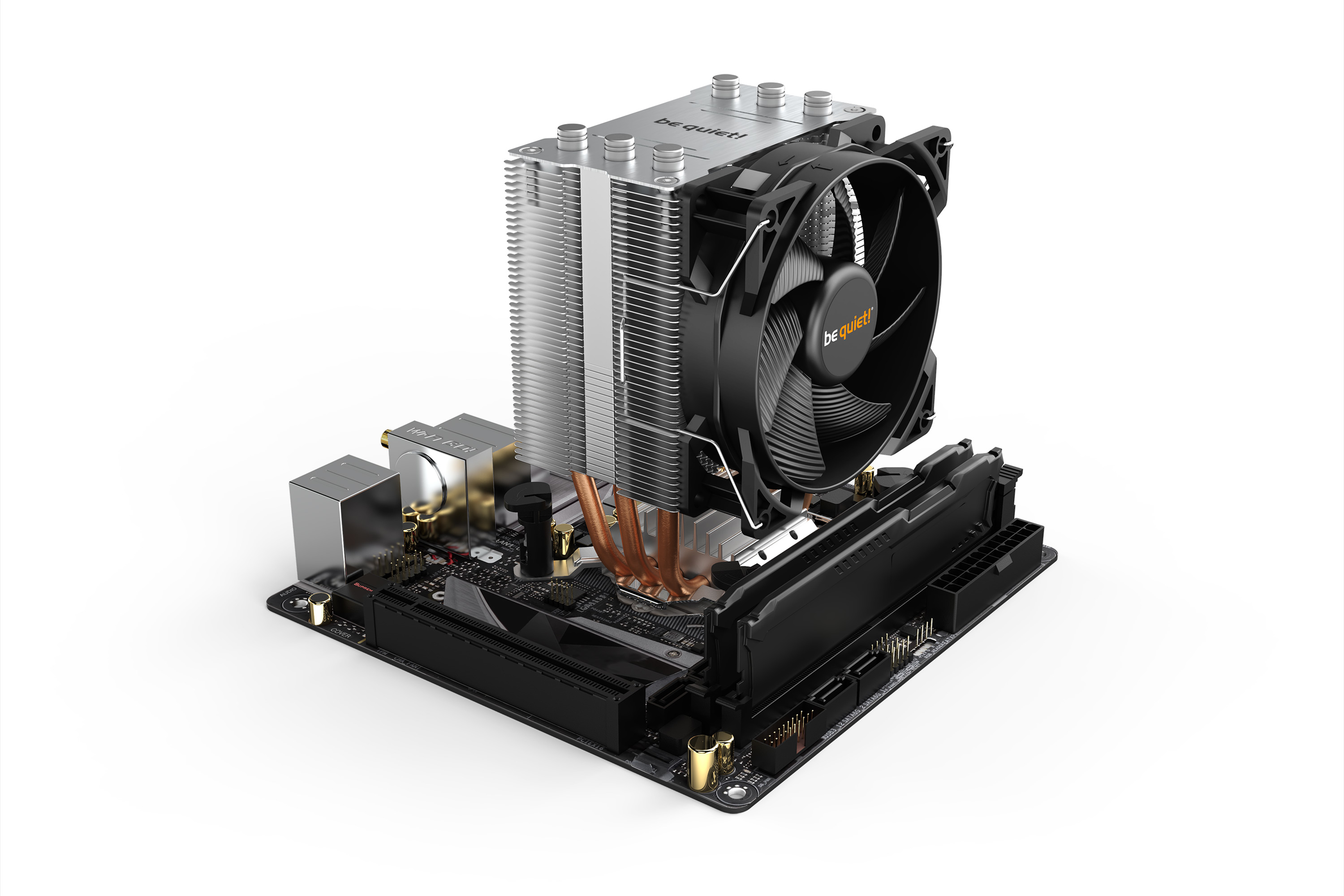 Be Quiet! Pure Rock Slim 2 - Prozessor-Luftkühler - (für: LGA1155, AM3+, LGA1150, LGA1151, AM4, LGA1200)