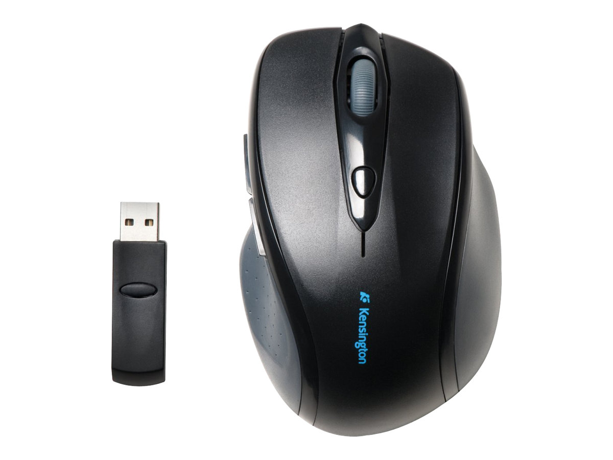 Kensington Pro Fit Full-Size - Maus - Für Rechtshänder - optisch - 6 Tasten - kabellos - 2.4 GHz - kabelloser Empfänger (USB)