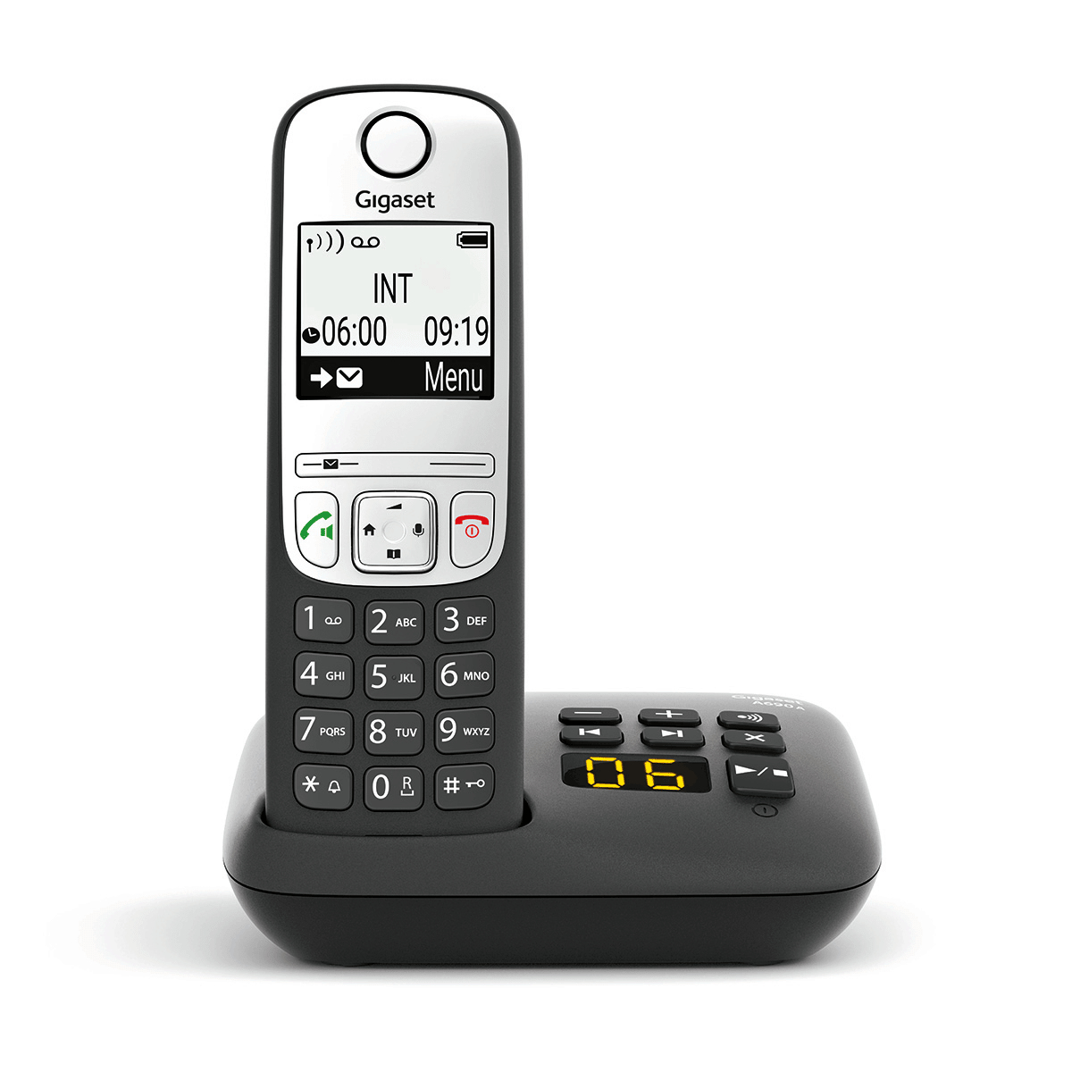 Gigaset A690A - Schnurlostelefon - Anrufbeantworter mit Rufnummernanzeige