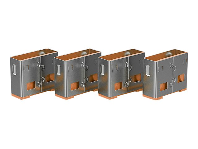 Lindy | USB Typ A Port Schloss (ohne Schlüssel) - 10 Stück, Orange