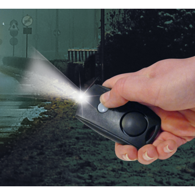 Schwaiger | Notfall/Panikalarm Taschenlampe für Schlüsselbund