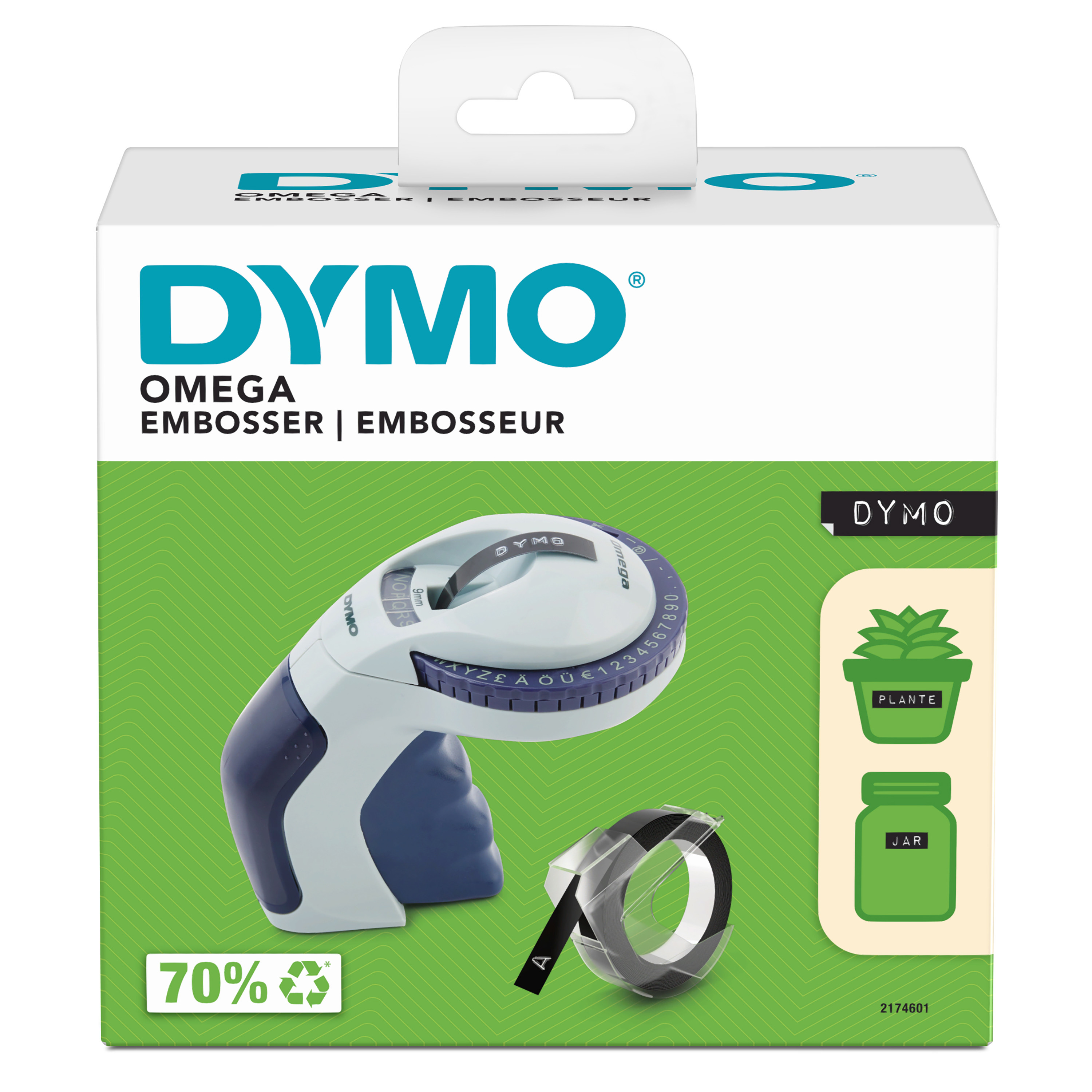 DYMO Omega  Prägegerät - Etikettiergerät für Zuhause Blister