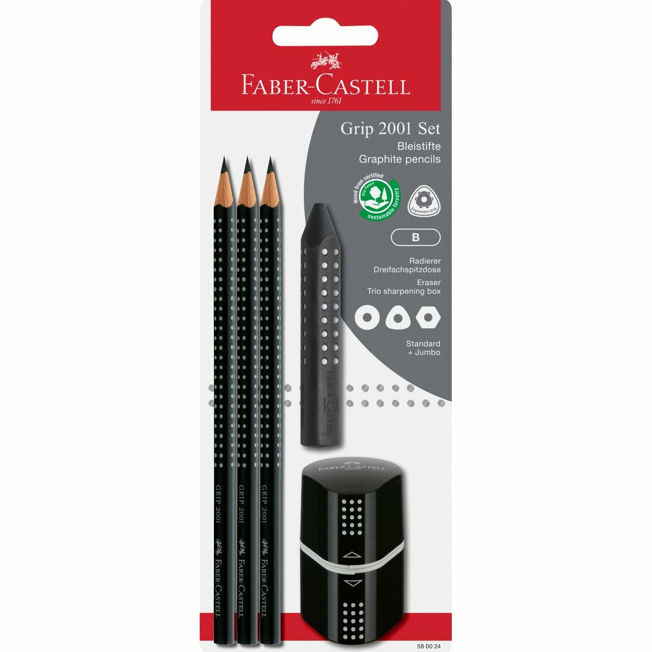 Grip 2001 Set schwarz BK