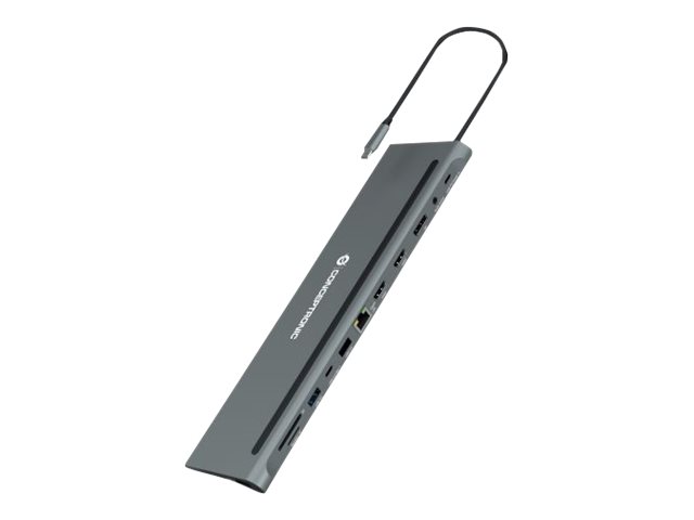 CONCEPTRONIC Dock USB-C->HDMI,DP,GbE,USB3.0/2.0,PD  0.18m gr