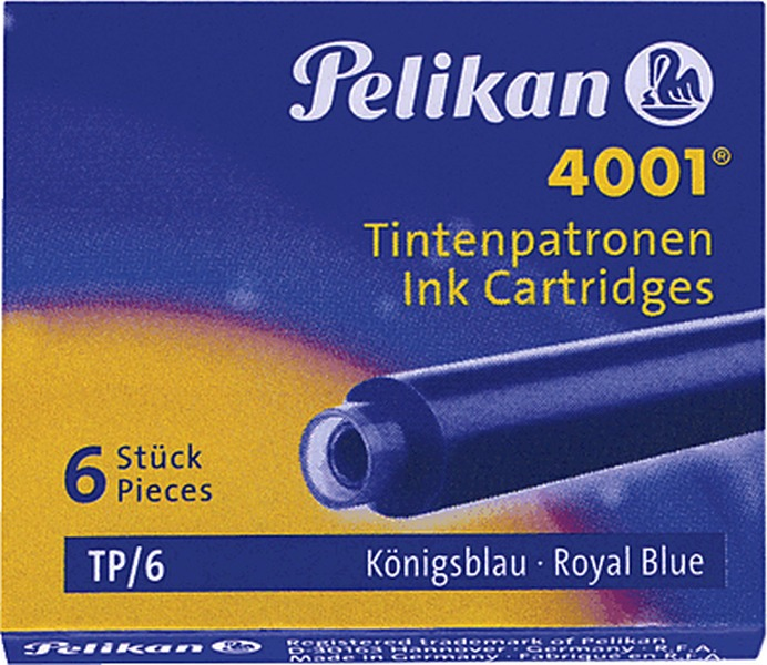 Pelikan | Tintenpatrone 4001 TP/6-2B k.-blau Blister