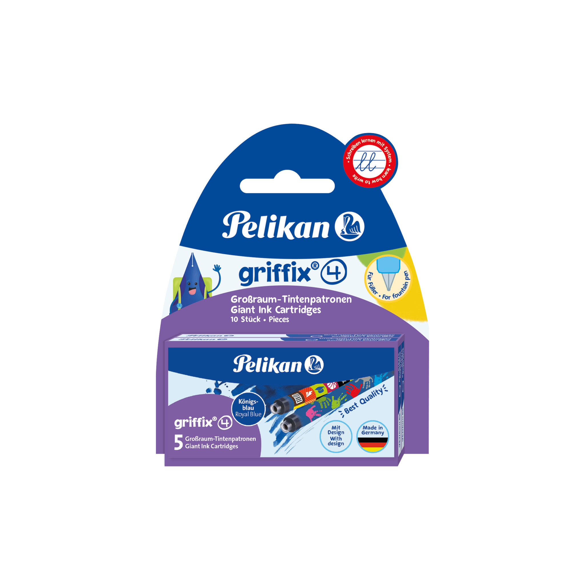 Tintenpatr.Griffix sort.P1R/5/2B 4001 Tinte,Blister,2x5 Patronen