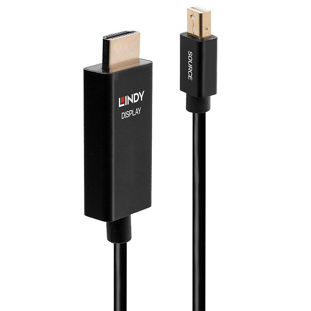 Lindy | 0.5m Aktives Mini DisplayPort an HDMI Adapterkabel mit HDR