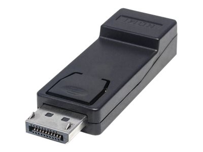 Manhattan DisplayPort 1.1 to HDMI Adapter, 1080p@60Hz, Male to Female, Black, DP With Latch, Passive, Three Year Warranty, Polybag - Video- / Audio-Adapter - DisplayPort (M)