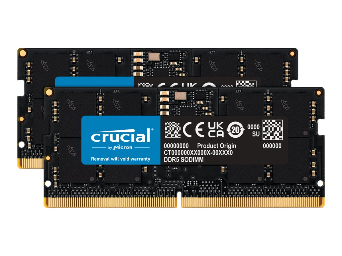 Crucial DDR5 - Kit - 32 GB: 2 x 16 GB - SO DIMM 262-PIN