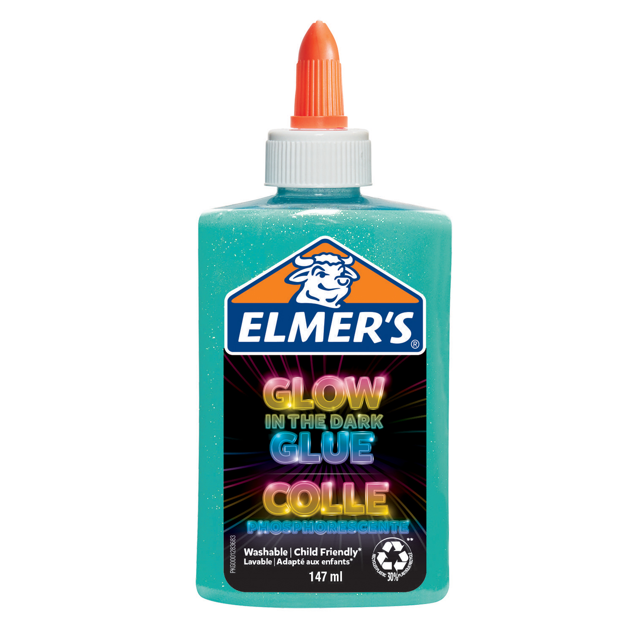 Elmer's | Glow-In-The-Dark Bastelkleber Blau | 147ml-Flasche
