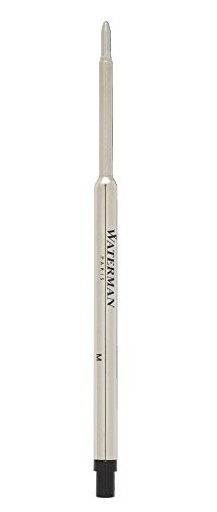 WATERMAN | Kugelschreibermine Standard Maxima | Strichstärke M | Schreibfarbe Schwarz | im Schwarz 1er Blister