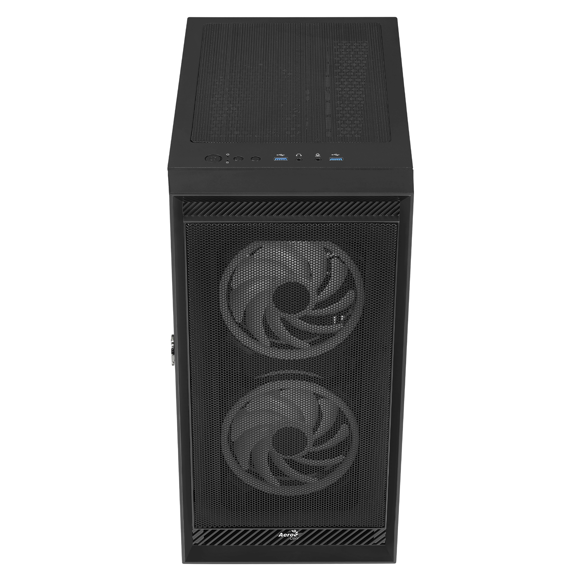 AeroCool Graphite ARGB - Schwarz - Glasfenster