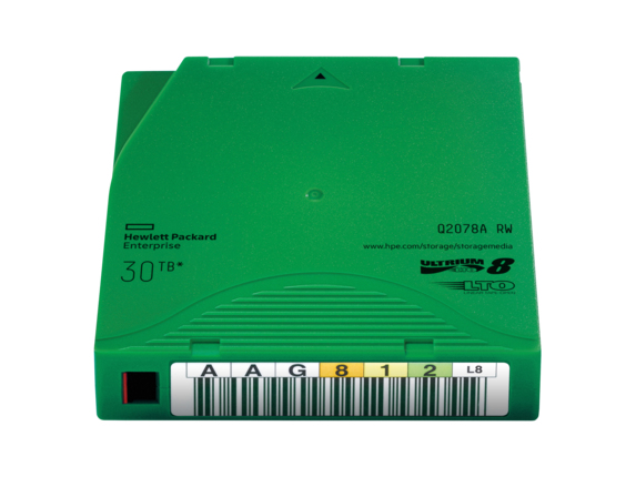 HPE RW Data Cartridge - LTO Ultrium 8 - 12 TB / 30 TB