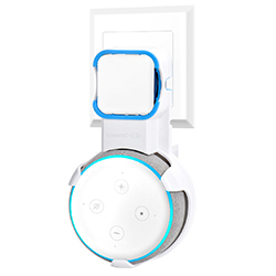 TerraTec Hold Me Echo - Befestigungskit für Smart Speaker - Wechselstrom-Steckdose - für Amazon Echo Dot (3rd Generation)