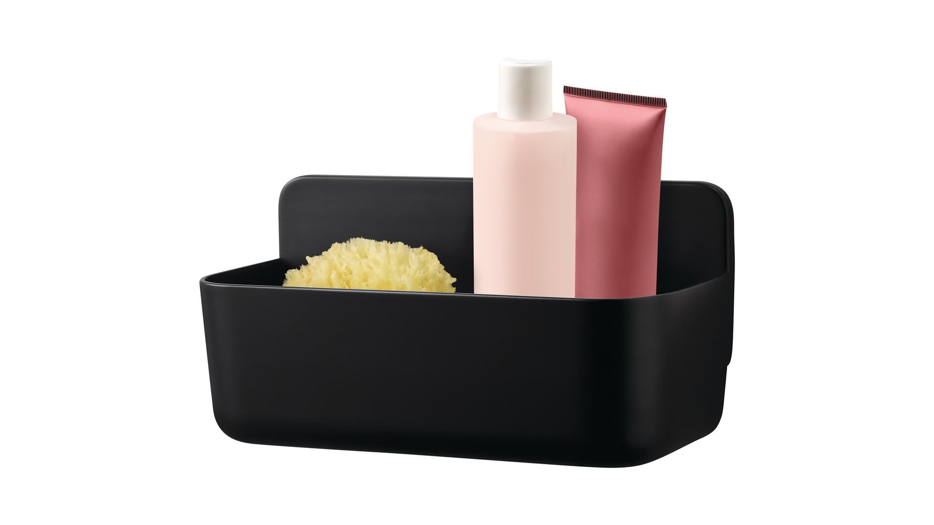 Lavaa Duschkorb M mattschwarz 3kg