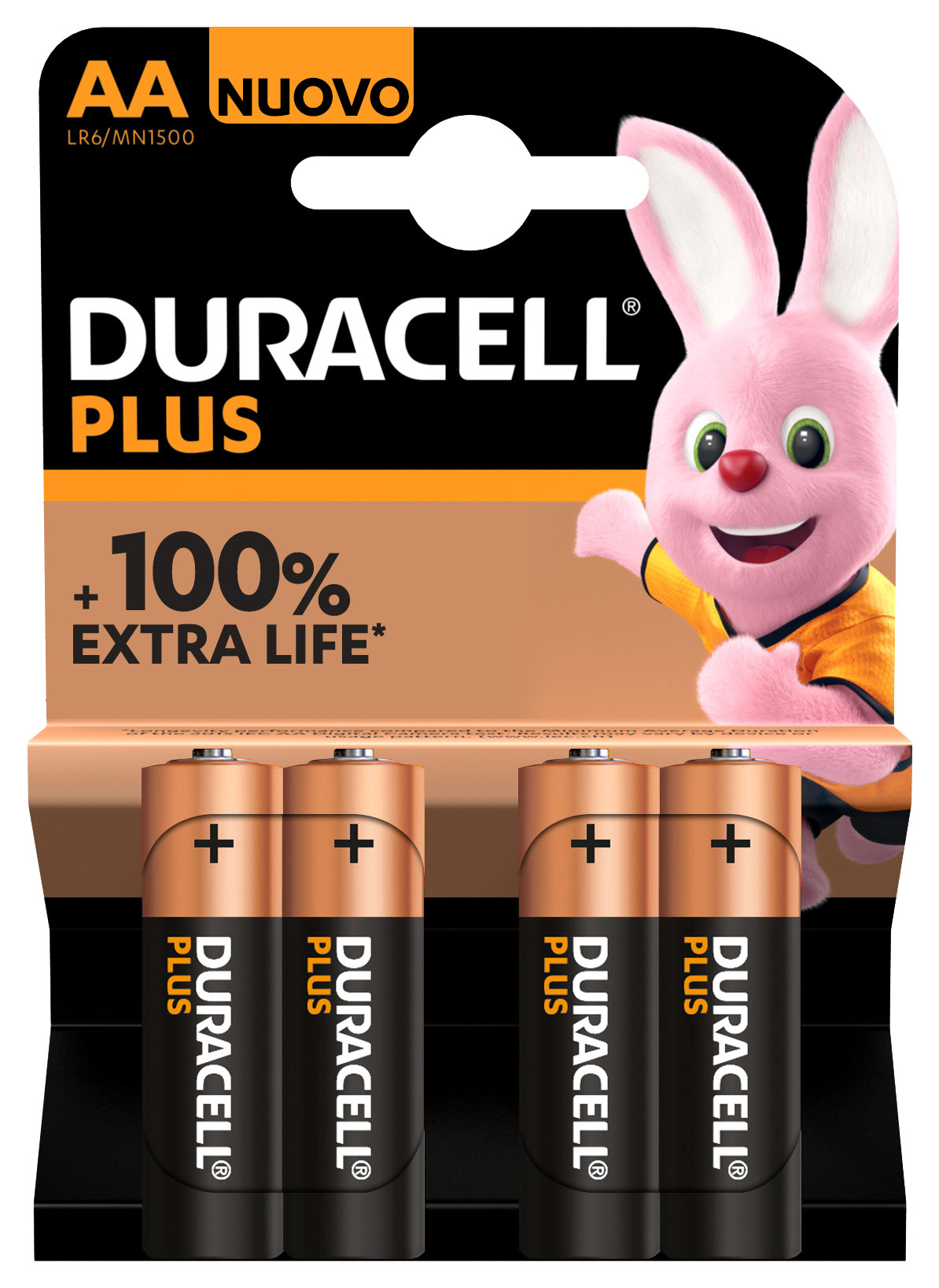 Duracell Alkaline Plus AA batterij 4 pack - Batterie