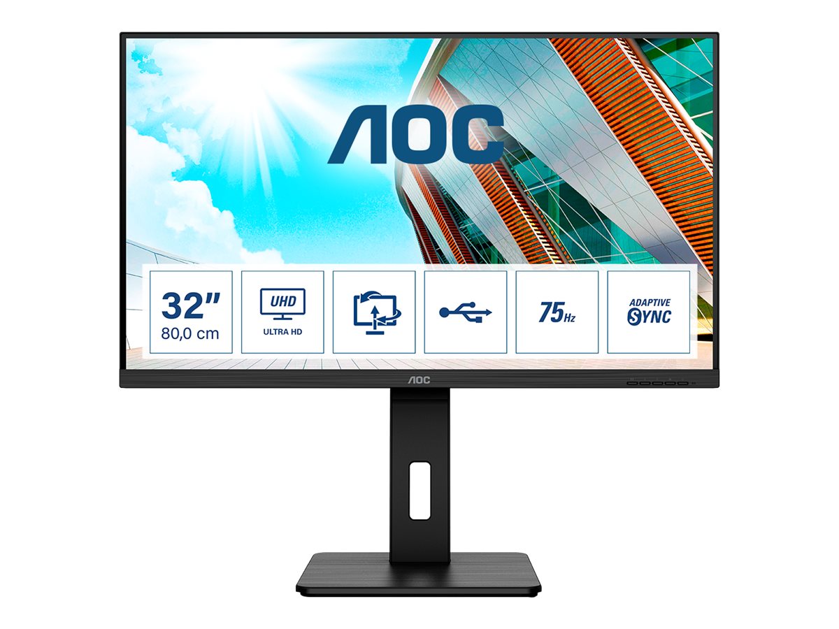 AOC U32P2 - LED-Monitor - 80 cm (31.5") - 3840 x 2160 4K @ 75 Hz