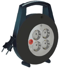 Kabeltrommel | Vario Line 4x 5m schwarz/licht