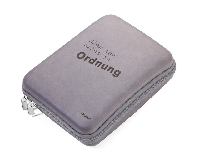 Organizer-Etui ALLES IN ORDNUNG – Etui – grau/blau