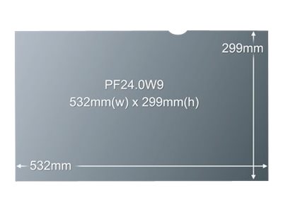 3M Blickschutzfilter für 24" Breitbild-Monitor - Blickschutzfilter für Bildschirme - 61 cm (24")
