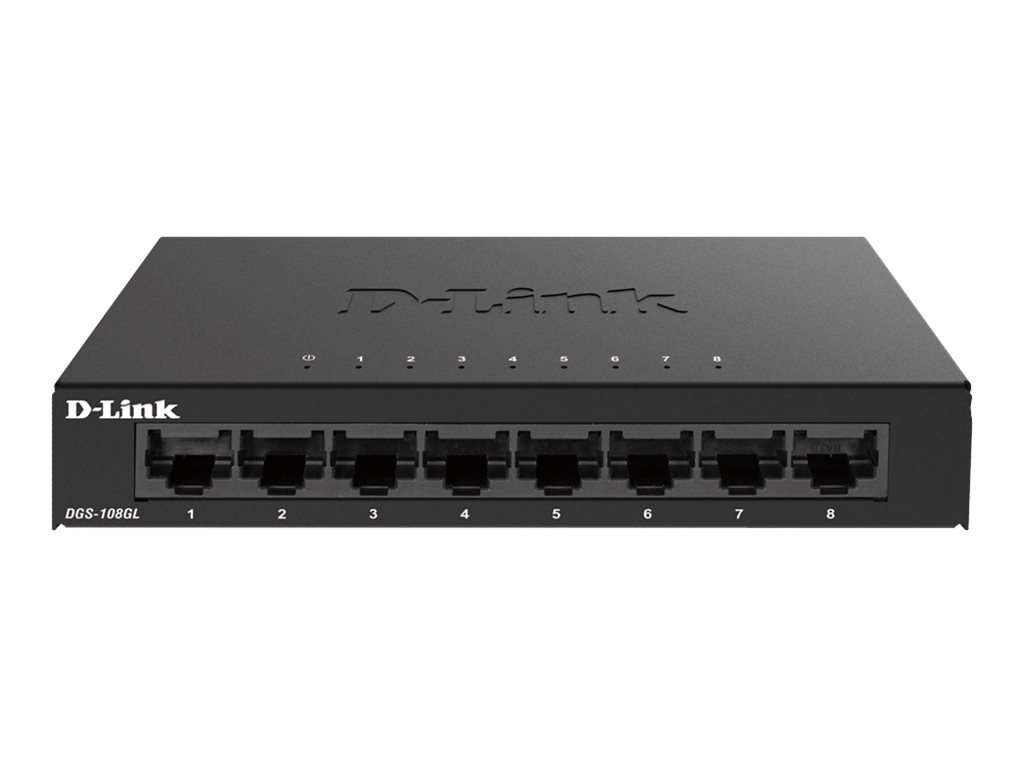 D-Link DGS 108GL - Switch - unmanaged - 8 x 10/100/1000