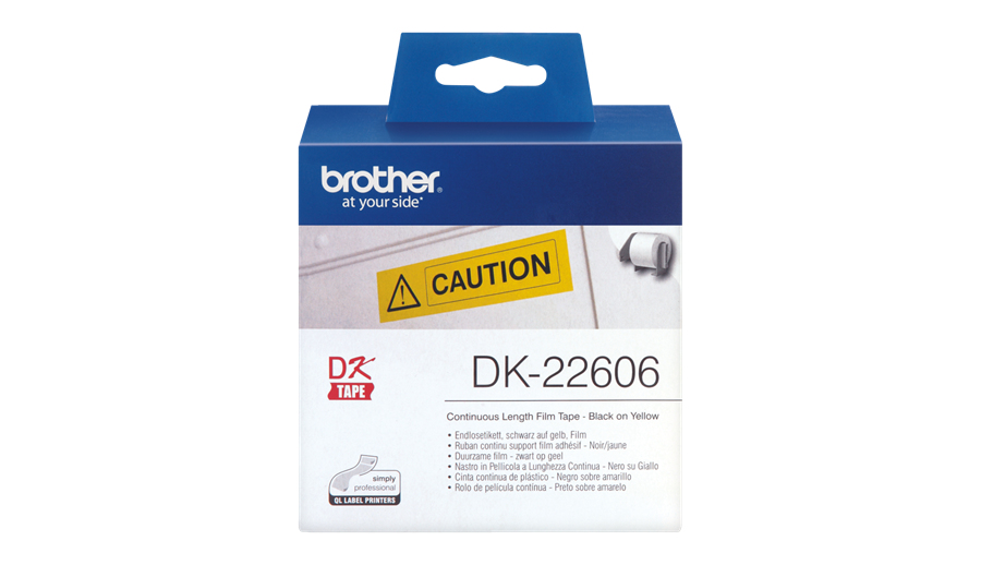 Brother DK-22606 - Gelb - Rolle (6,2 cm x 15,2 m) Folie / Film