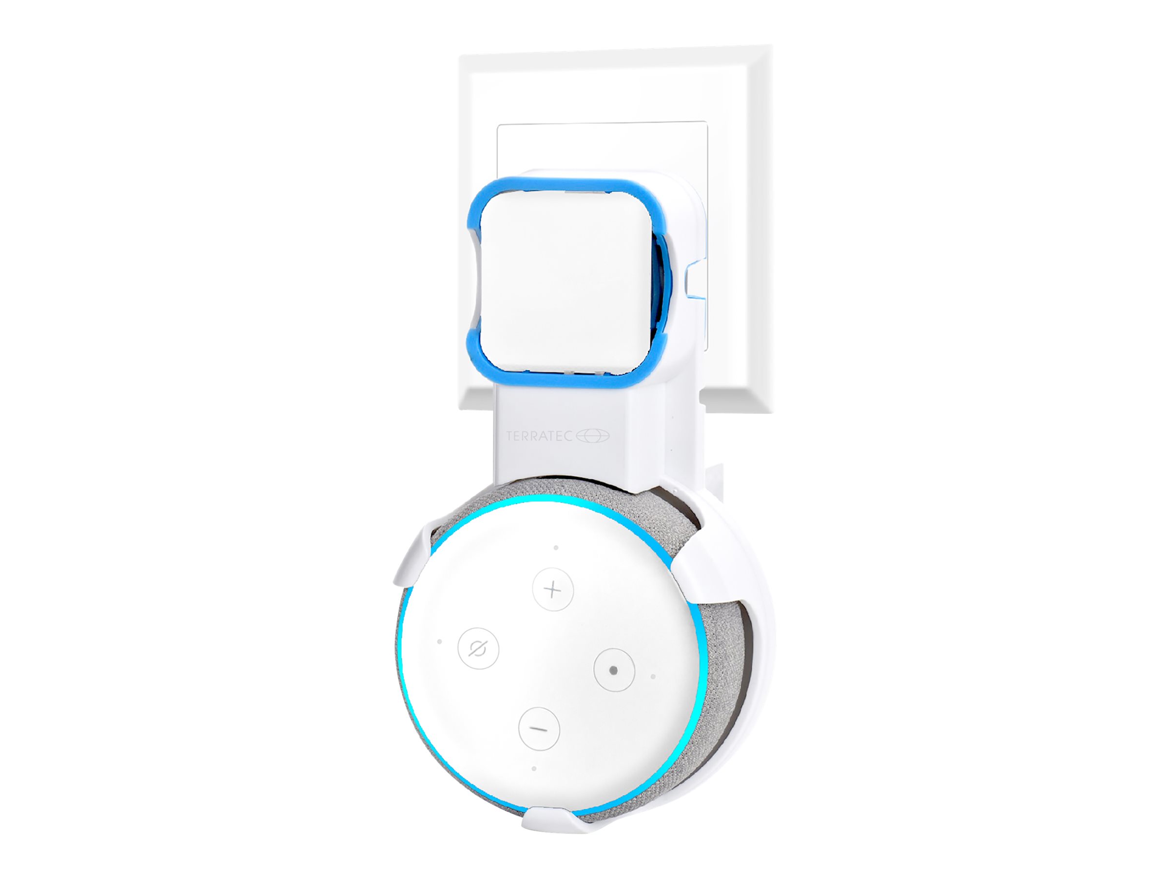 TerraTec Hold Me Echo - Befestigungskit für Smart Speaker - Wechselstrom-Steckdose - für Amazon Echo Dot (3rd Generation)