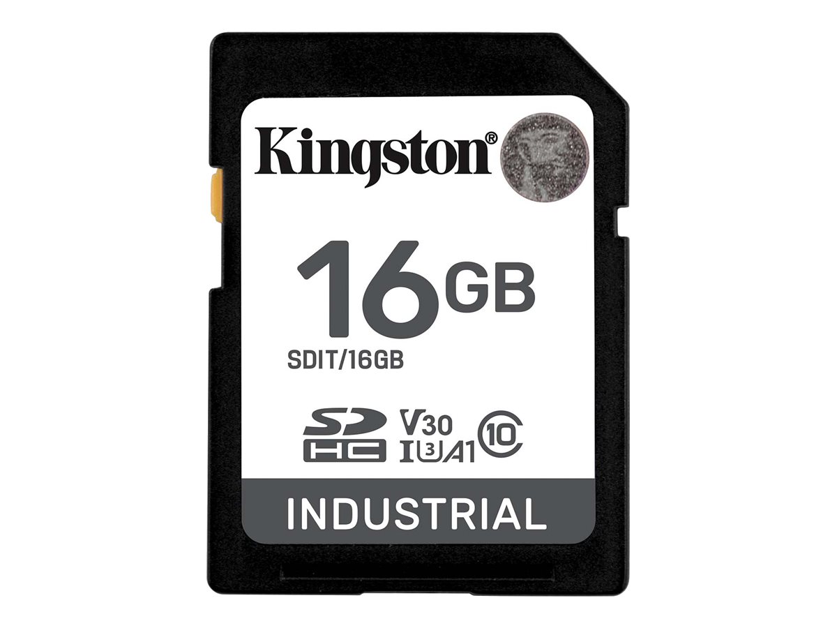 SD Card  16GB Kingston SDHC Industrial -40C to 85C retail