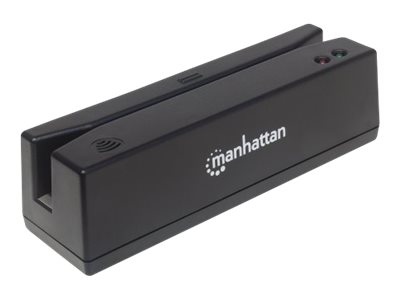 Manhattan USB-Magnetkartenleser, USB-A-Stecker, 3-Spuren-Leser - Magnetkartenleser (Spuren 1, 2 & 3)