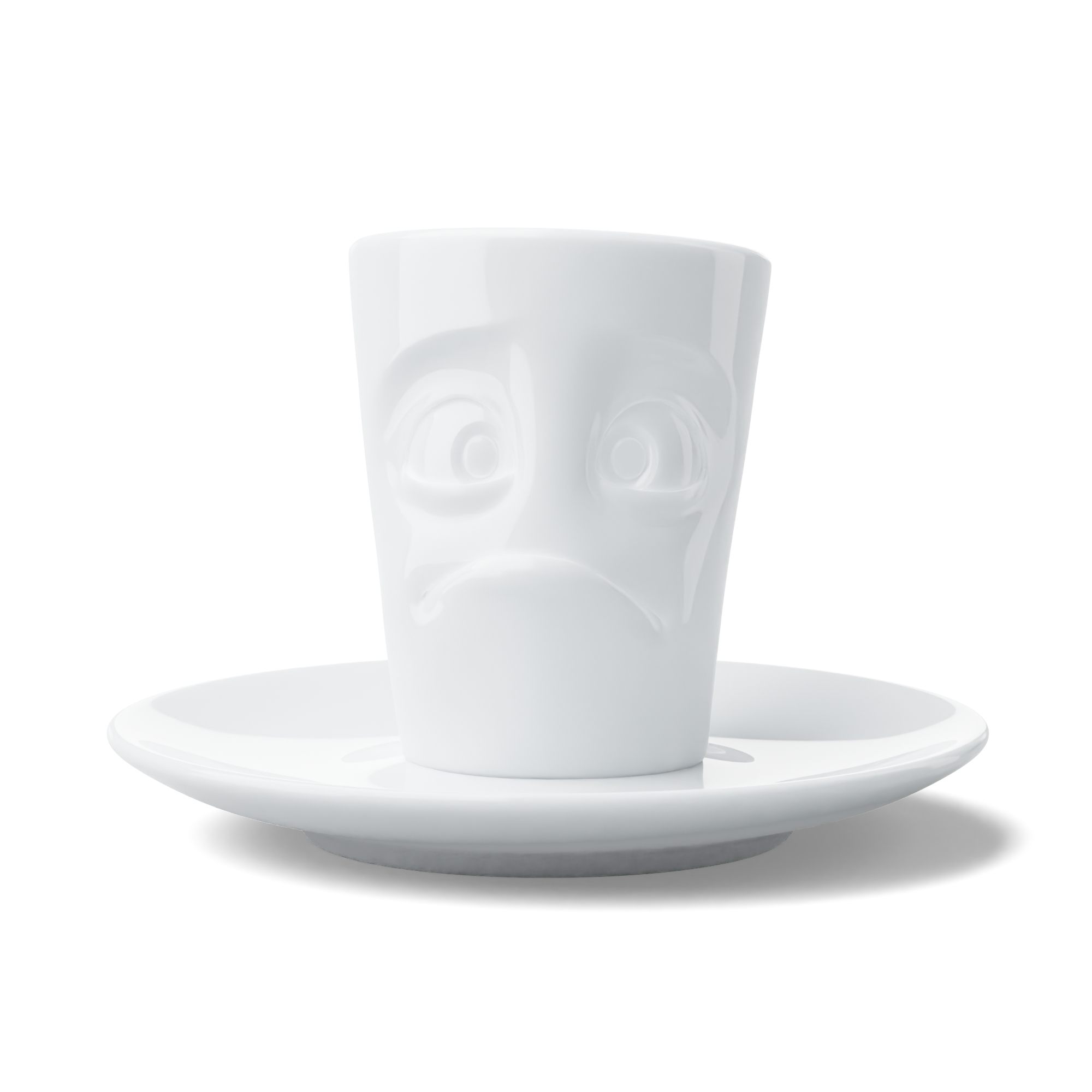 FIFTYEIGHT Espresso Mug mit Henkel 80ml - Verdutzt weiß