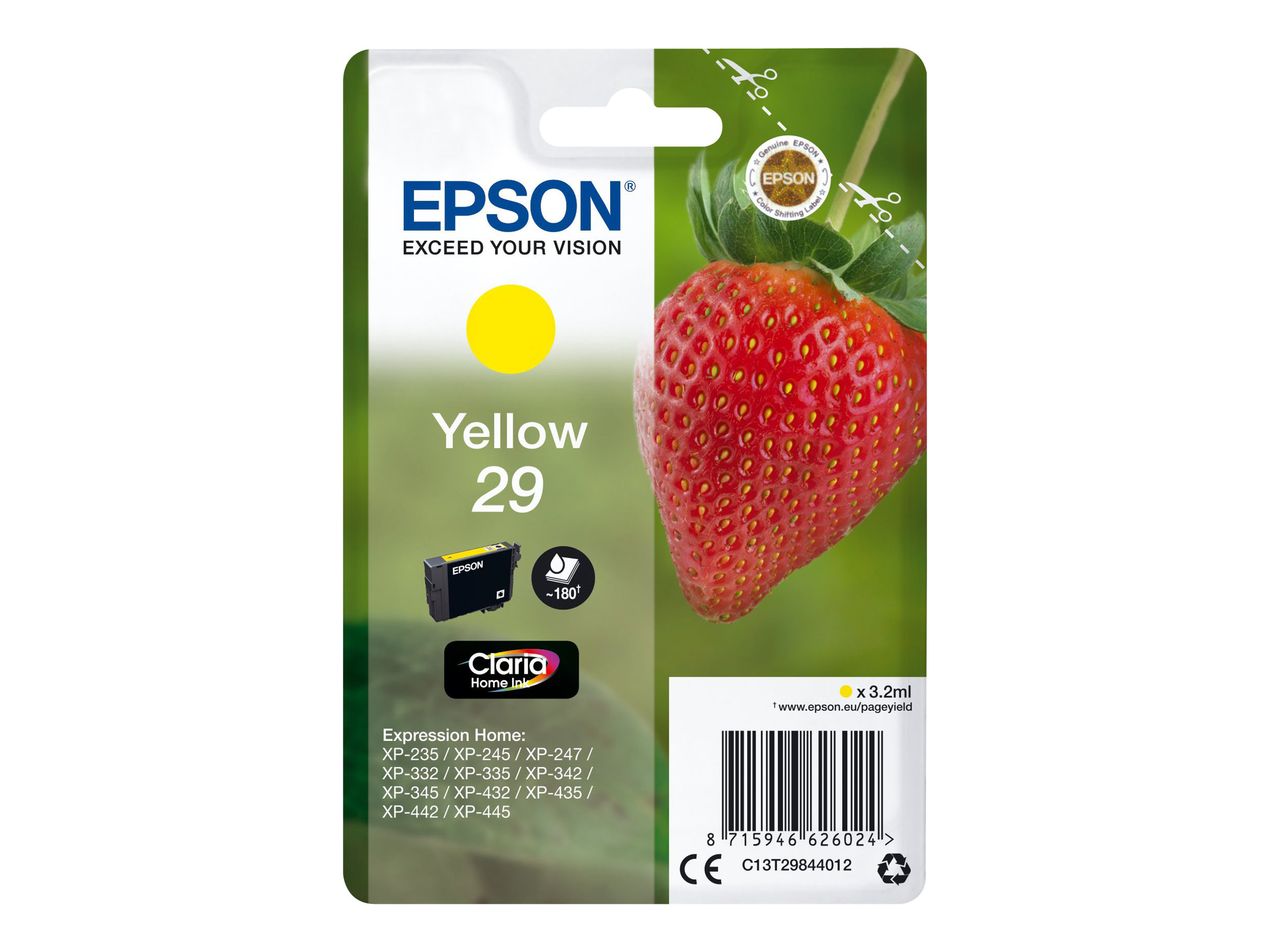 Patrone Epson 29 Gelb T2984
