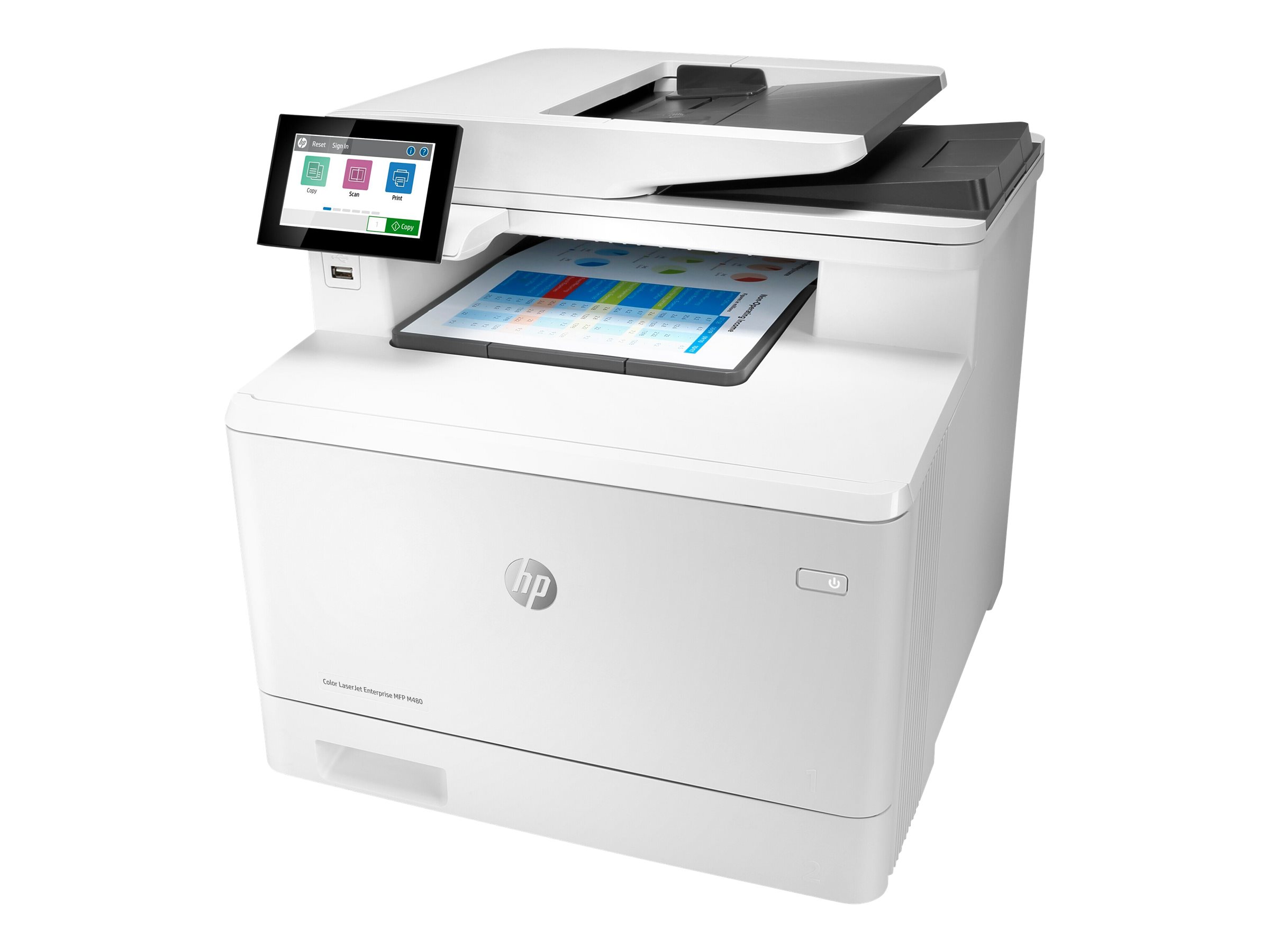 HP LaserJet Enterprise MFP M480f - Multifunktionsdrucker - Farbe - Laser - Legal (216 x 356 mm)